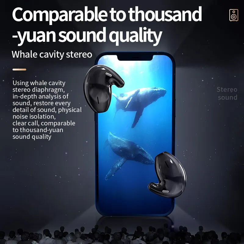 D90 Bluetooth Sleep Earphones Wireless Headset 5.3 With Comfortable Wearing Touch Control Headphone Earbuds for All Mobile Phone